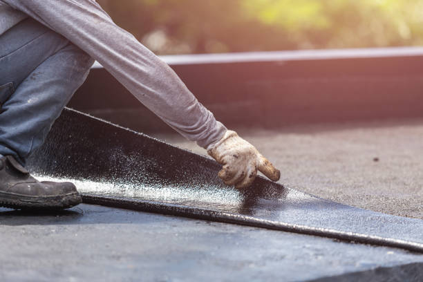 Professional Basement Waterproofing technician working in Newtonsville, OH